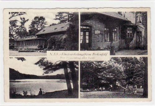 Birkenfeld, N. S. V. Kindererholungsheim, Plaggenkrug über Varel, 4 Abbildungen gelaufen, 1938. Gute Erhaltung.
