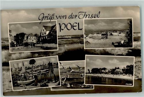 Insel Poel Strand Möwen Boote