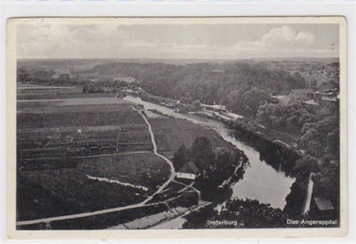 Insterburg / Tschernjachowsk. Angerapptal gelaufen 1934 kleiner Knick an der linken oberen Ecke Leicht fleckig, sonst gut erhalten.