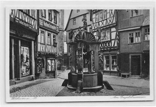 Wertheim Wertheim. ein Blick auf den Engelsbrunnen ungelaufen Gute Erhaltung.