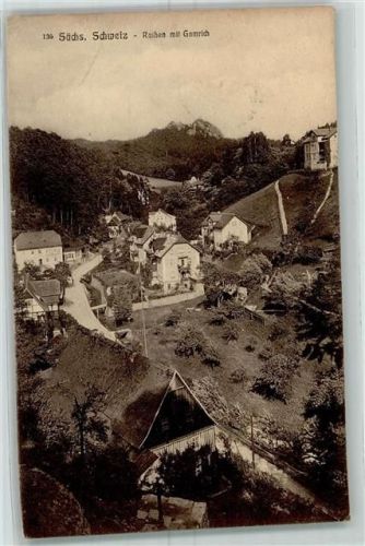 Pirna 1917 Rathen Gamrich Ort lt. Stempel