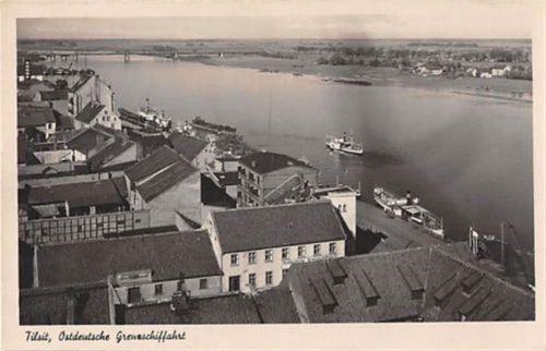 Tilsit / Sowetsk Ostdeutsche Grenzschiffahrt gelaufen. Gute Erhaltung.