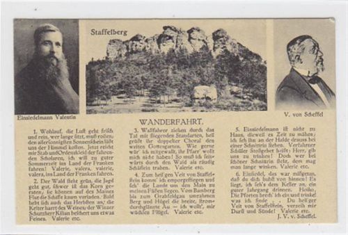 Staffelberg mit Einsiedelmann Valentin und V. von Scheffel ungelaufen Top Erhaltung.