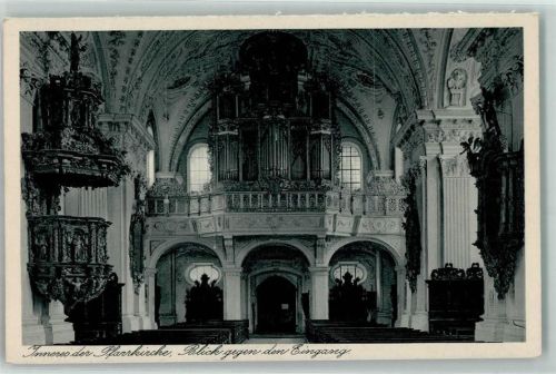 Wettenhausen Inneres der Pfarrkirche AK