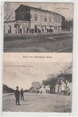Köln Wahn 711 Gruß vom Schießplatz Wahn. Bahnhof Wahn Schießplatz Wahn gelaufen 1912. leicht stockfleckig, sonst gut erhalten