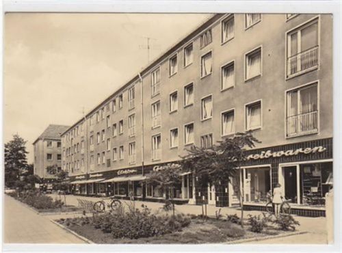 Niesky ( Oberlausitz ). Straße der Befreiung gelaufen, 1969. Leichter Schriftdurchdruck, sonst gut erhalten