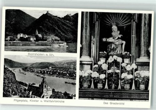 Kamp-Bornhofen Kloster und Walfahrtskirche Bornhofen Gnadenbild Madonnenfigur