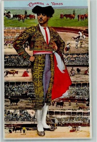 Corrida de Toros AK Stierkampf Fotomontage AK