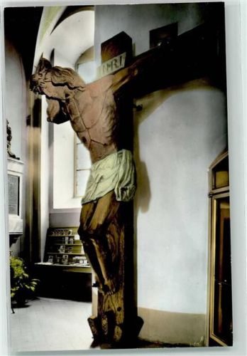 Walldürn Wallfahrtskirche z, hl. Blut Innenansicht Gekreuzigter Heiland