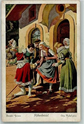 Märchen Serie Nr. 5 Aschenbrödel Mittelalter AK