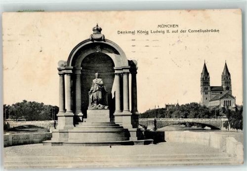 München 1912 Denkmal Ludwig II