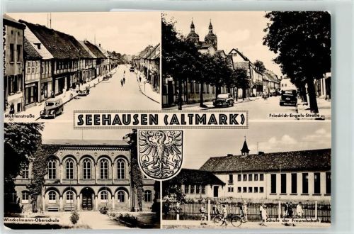 Seehausen Mühlenstraße Winckelmann-Oberschule Schule der Freundschaft Kinder Friedrich-Engels-Straße