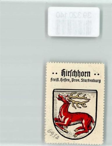 Hirschhorn Wappen Kaffee Hag Roter Hirsch