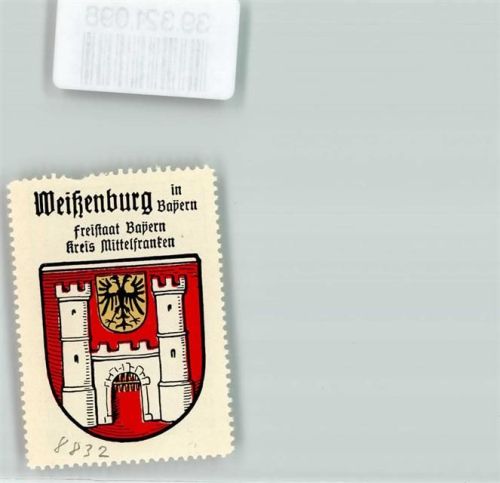 Weißenburg Wappen Kaffee Hag Nr. 76 ca. 1920-1940 Burg Zinnentürme