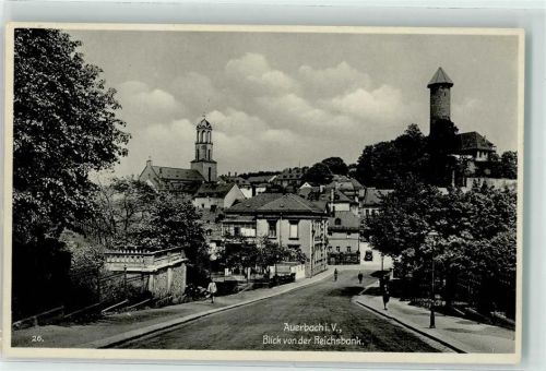 08209 O9700 Auerbach , Vogtl - Blick von der Reichsbank