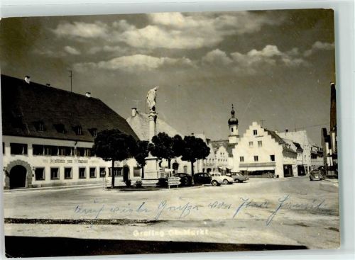 85567 W8018 Grafing b. München - Gasthaus VW-Käfer Mariensäule Straßenwegweiser