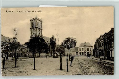 62220 Carvin - Place de L eglise et la Mairie Kutsche