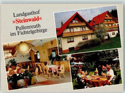 Pullenreuth Gasthaus Steinwald Gastraum Gartenwirtschaft