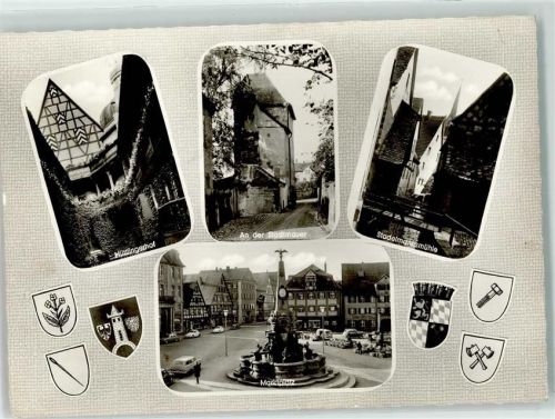 Schwabach Marktplatz Marktszene Brunnen Stadelmannsmühle Hüttlingerhof Stadtmauer Wappen