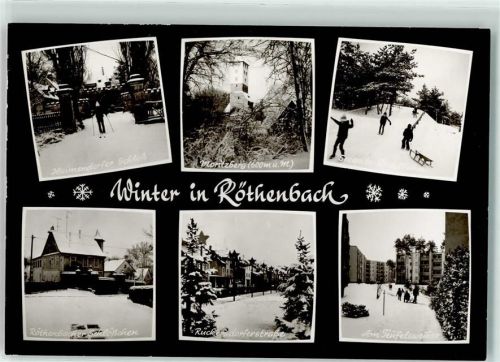 Röthenbach Heimdorfer Schloß Skiläufer Moritzberg Röthenbacher Schlößchen Am Teufelsweiher Winter