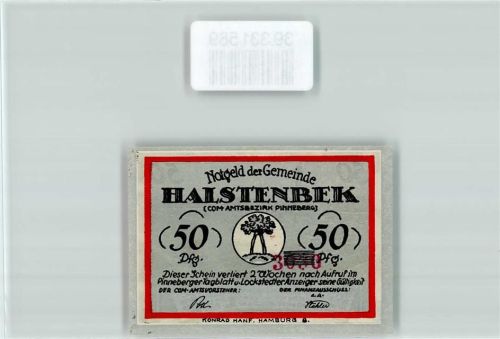 Halstenbek Notgeld 50 Pfennig
