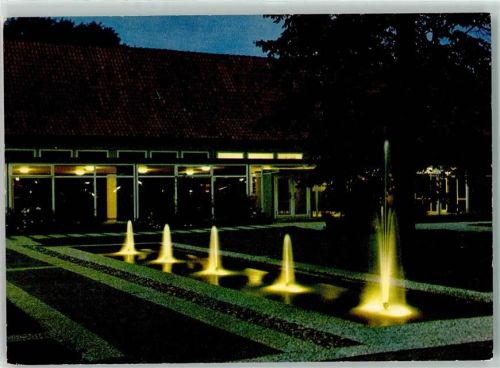 Rendsburg Springbrunnen im Arsenalhof bei Nacht