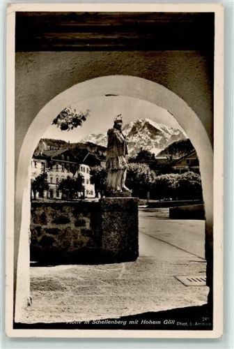 Marktschellenberg Statue eines Heiligen Hohem Göll