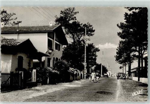 40200 Mimizan Foto AK Route de la Plage Cote Sud Straße Frau Kinder Auto