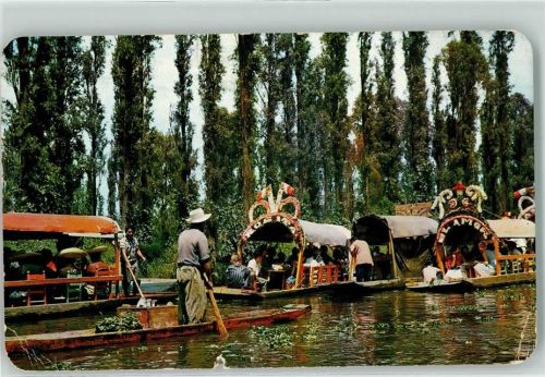 Mexiko City Xochimilco Garten Blumenboot schwimmende Gärten