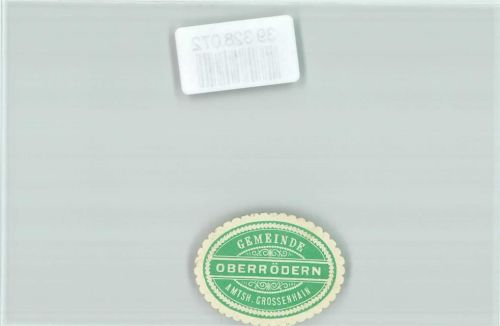 Rödern Postwesen Gemeinde Oberrödern Amtsh. Grossenhain