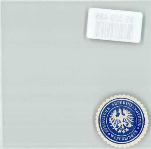Weferlingen Königliche Superintendentur Weferlingen