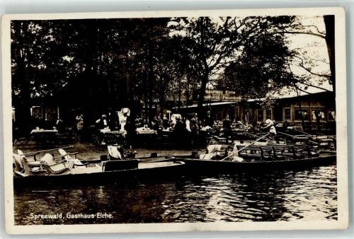 Lübbenau Gasthaus Eiche Spreekähne Gartenwirtschaft