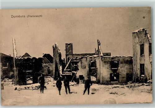 Domevre-sur-Vezouze 1916 Trümmer Sodat Uniform Feldpost 33. Reserve Div.