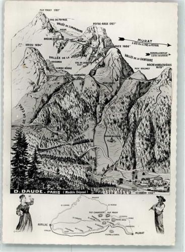 Laveissiere Vogelschau Plan du Lioran