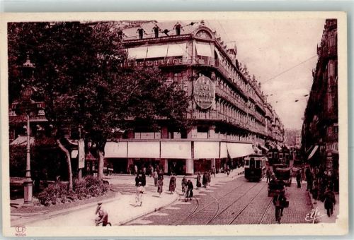 Toulouse la Rue d`Alsace Lorraine Straßenbahn Fahrrad