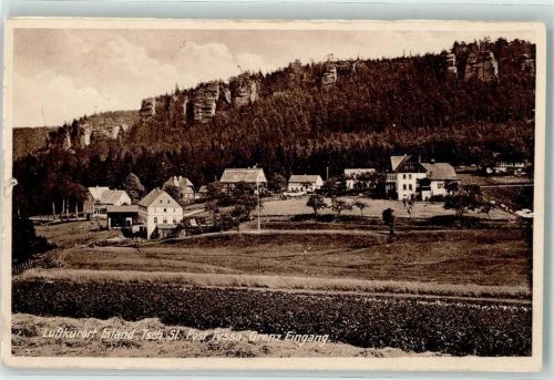 Tisá Luftkurort Eiland Tyssa Grenz Eingang