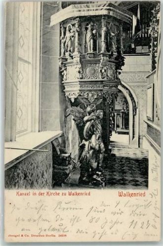 Walkenried 1904 Kanzel in der Kirche