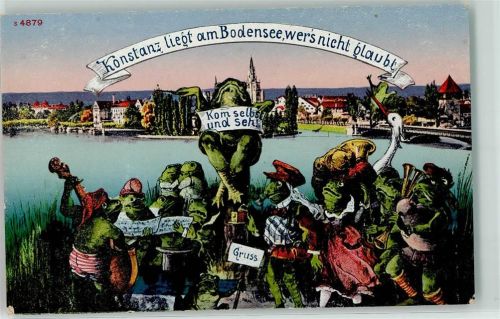 W7750 Konstanz vermenschlicht Frosch