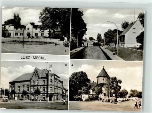 Lübz HO Gasthaus z. Stadtturm an der Schleuse Wilhelm Pieck Platz