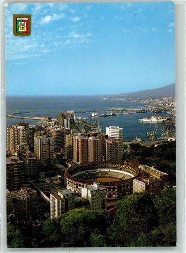 Malaga Arena und Hafen Fliegeraufnahme Nr.94