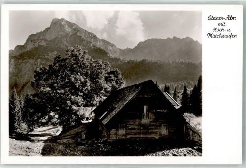 Steiner Alm Steiner-Alm Hoch- und Mittelstaufen Hüttenstempel