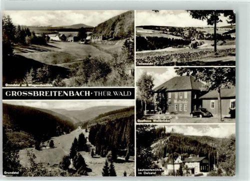Großbreitenbach Gasthaus Wallbrücke Leutnatsmühle im Oelztal Grundstal Auto