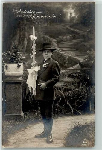 Junge Kerze Gebetsbuch Rosenkranz