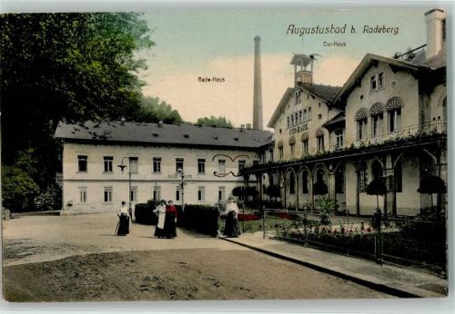 Liegau-Augustusbad 1912 Badehaus und Kurhaus