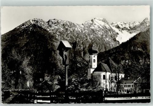 Eschenlohe Loisachtal Kitzenkopf Wegkreuz Pfarrkirche St. Clemens