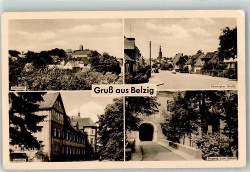 Belzig Niemegker Straße Heilstätte Eingang zum Schloss VW Käfer
