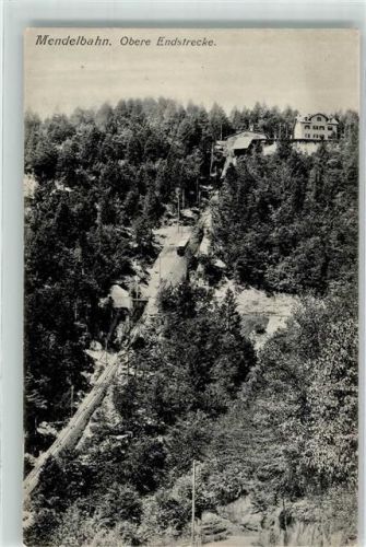 Kaltern 1907 Mendelbahn obere Endstrecke
