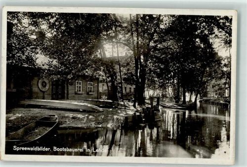 Lehde Spreewald Bootsbauerei Bahnpost Berlin- Zug 768