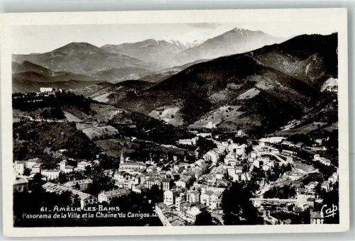 66110 els Banys d'Arles - Chaine du Canigou