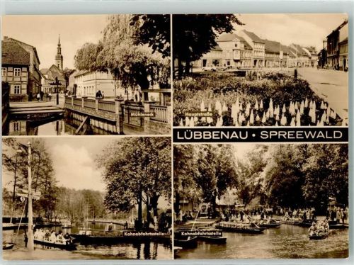 Lübbenau Mühleneck Hauptstraße Kahnabfahrtstelle